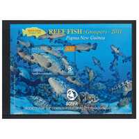 Papua New Guinea 2011 Reef Fish Mini Sheet of K10 Stamp MUH SG MS1478