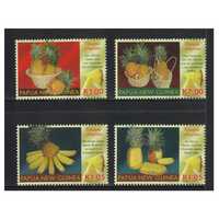 Papua New Guinea 2011 Pineapple Fragrance Set of 4 Stamps MUH SG1490/93