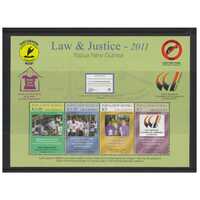Papua New Guinea 2011 Urban Safety & Crime Prevention/Law & Justice Mini Sheet of 4 Stamps MUH SG MS1500