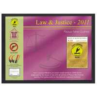Papua New Guinea 2011 Urban Safety & Crime Prevention/Law & Justice Mini Sheet of K10 Stamp MUH SG MS1501