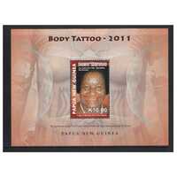 Papua New Guinea 2011 Body Tattoos Mini Sheet of K10 Stamp MUH SG MS1513