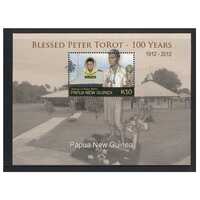 Papua New Guinea 2012 Birth Centenary of Peter ToRot Mini Sheet of K10 Stamp MUH SG MS1561