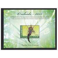 Papua New Guinea 2012 Orchids Mini Sheet of K10 Stamp MUH SG MS1585