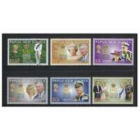 Papua New Guinea 2012 Diamond Jubilee Set of 6 Stamps MUH SG1600/05