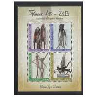 Papua New Guinea 2013 Pioneer Art 6th Series Mini Sheet of 4 Stamps MUH SG MS1617