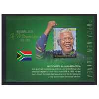 Papua New Guinea 2014 Nelson Mandela Commemoration Mini Sheet of K10 Stamp MUH SG MS1705