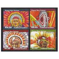 Papua New Guinea 2015 Traditional Headdress Set of 4 Stamps MUH SG1795/98