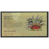 Papua New Guinea 2015 Traditional Headdress Mini Sheet of K10 Stamp MUH SG MS1800