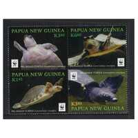 Papua New Guinea 2016 Endangered Species/Pig-nosed Turtle Set of 4 Stamps MUH SG1858/61