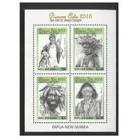 Papua New Guinea 2018 Pioneer Arts Joseph Bayagau Sheetlet of 4 Stamps MUH