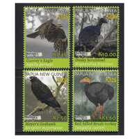 Papua New Guinea 2018 Rare Birds Birdpex Set of 4 Stamps MUH