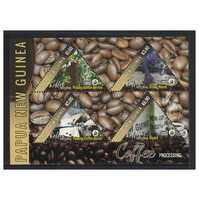 Papua New Guinea 2018 Coffee Sheetlet of 4 Stamps MUH