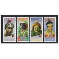 Papua New Guinea 2018 Faces of New Guinea Islands Set of 4 Stamps MUH