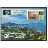 Papua New Guinea 2018 United Church 50th Anniversary Mini Sheet of K20 Stamp MUH