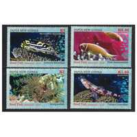 Papua New Guinea 2019 Reef Fish Set of 4 Stamps MUH