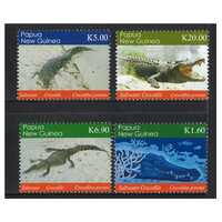 Papua New Guinea 2020 Saltwater Crocodiles Set of 4 Stamps MUH