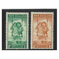 New Zealand 1942 Health Issue Swing Set/2 Stamps MUH SG634/35