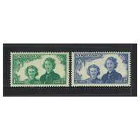 New Zealand 1944 Health Issue QEII & Princess Margaret Set/2 Stamps MUH SG663/64