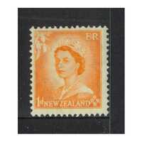 New Zealand 1954 (SG724) Queen Elizabeth II 1d Orange Stamp MUH 