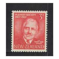 New Zealand 1957 (SG760) Plunket Society 50th Anniversary 3d Red Stamp MUH