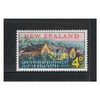 New Zealand 1965 (SG830) Centenary of Government in Wellington 4d Stamp MUH