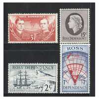 Ross Dependency 1967 (SG5/8) Decimal Definitives Set of 4 Stamps MUH