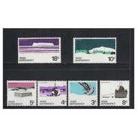 Ross Dependency 1972-79 (SG9a/14a) Definitives Chalk-surfaced Paper Set of 6 Stamps MUH