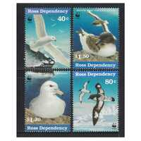 Ross Dependency 1997 (SG44/47) Antarctic Seabirds With WWF Set of 4 Stamps MUH