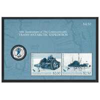 Ross Dependency 2007 (SG109 MS) Commonwealth Trans-Antarctic Expedition 50th Anniv Mini Sheet MUH