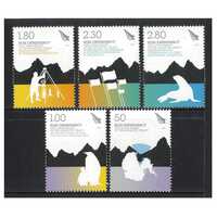 Ross Dependency 2009 (SG115/19) 50th Anniv Antarctic Treaty Set of 5 Stamps MUH