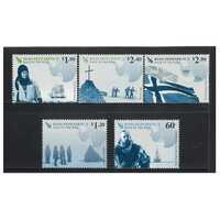 Ross Dependency 2011 (SG126/30) Race to the Pole/Expeditions Set of 5 Stamps MUH