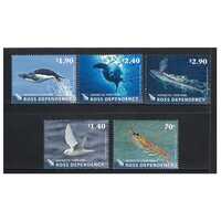 Ross Dependency 2013 (SG139/43) Antarctic Food Web Set of 5 Stamps MUH