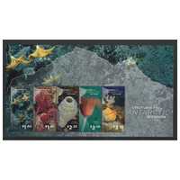 Ross Dependency 2016 (SG165 MS) Creatures of Antarctic Sea Floor Mini Sheet of 5 Stamps MUH