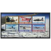 Ross Dependency 2018 (SG179 MS) Aircraft Mini Sheet of 6 Stamps MUH