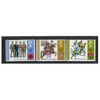 Great Britain 1971 Anniversaries 4th Series Set of 3 Stamps SG887/89 MUH