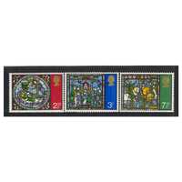 Great Britain 1971 Christmas/Stained-glass Windows Set of 3 Stamps SG894/96 MUH