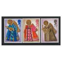 Great Britain 1972 Christmas/Angels Set of 3 Stamps SG913/15 MUH