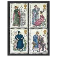 Great Britain 1975 Birth Bicentenary of Jane Austen/Novelist Set of 4 Stamps SG989/92 MUH
