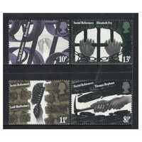 Great Britain 1976 Social Reformers Set of 4 Stamps SG1001/04 MUH