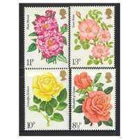 Great Britain 1976 Centenary of Royal National Rose Society Set of 4 Stamps SG1006/09 MUH