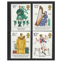Great Britain 1976 British Cultural Traditions Set of 4 Stamps SG1010/13 MUH