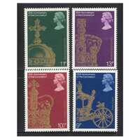 Great Britain 1978 25th Anniversary of Coronation Set of 4 Stamps SG1059/62 MUH