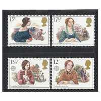 Great Britain 1980 Famous Authoresses Set of 4 Stamps SG1125/28 MUH