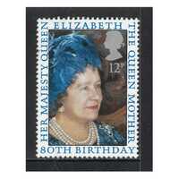 Great Britain 1980 80th Birthday of Queen Elizabeth the Queen Mother 12p Stamp SG1129 MUH