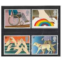 Great Britain 1981 International Year of the Disabled Set of 4 Stamps SG1147/50 MUH