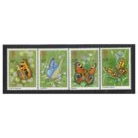 Great Britain 1981 Butterflies Set of 4 Stamps SG1151/54 MUH