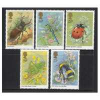 Great Britain 1985 Insects Set of 5 Stamps SG1277/81 MUH