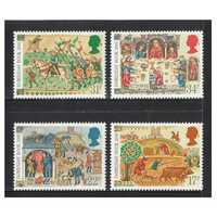 Great Britain 1986 Domesday Book 900th Anniversary Set of 4 Stamps SG1324/27 MUH