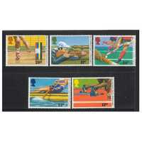 Great Britain 1986 13th Commonwealth Games/World Hockey Cup for Men Set of 5 Stamps SG1328/32 MUH