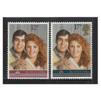 Great Britain 1986 Royal Wedding Set of 2 Stamps SG1333/34 MUH